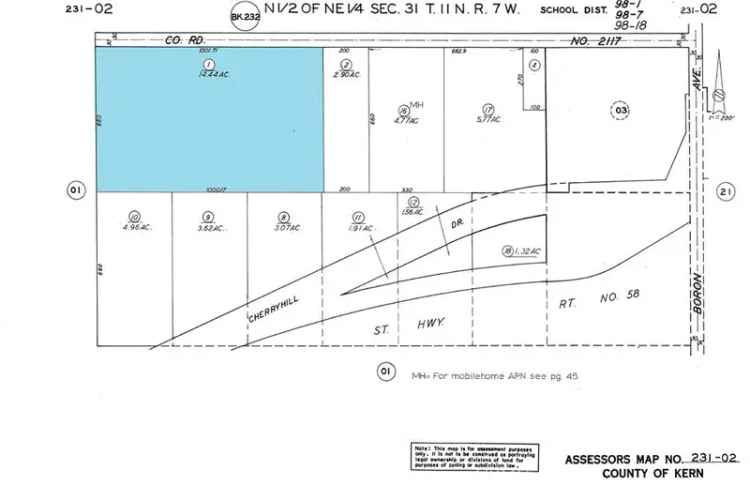 Land For Sale in Boron, California