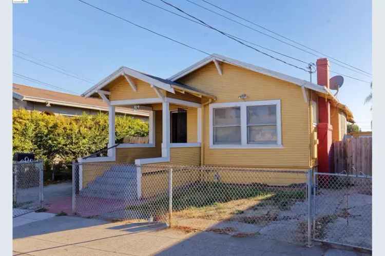 Investment opportunity buy single family residence in Oakland with rental unit