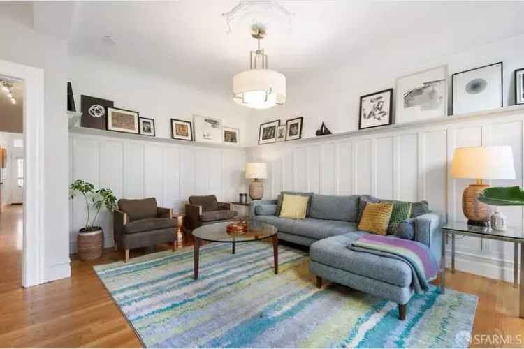 Buy Edwardian flat in Mission Dolores with modern updates and garden views