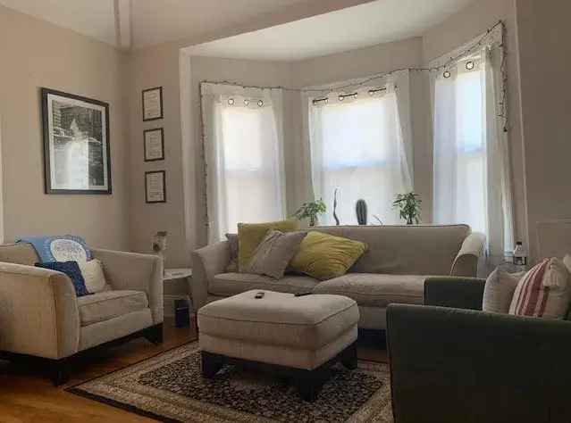 Three Bedroom Apartment for Rent in Jamaica Plain with City Views and Unique Features