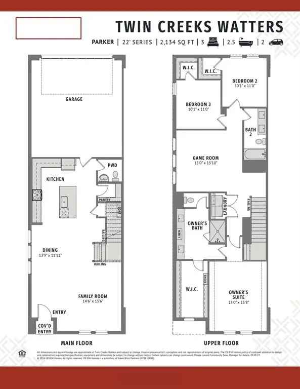 Buy End Unit Townhome in Twin Creeks Watters with Modern Features