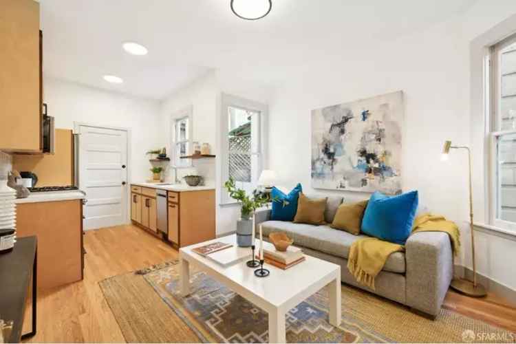 Rent two bedroom flat in Mission Dolores with custom kitchen and private patio