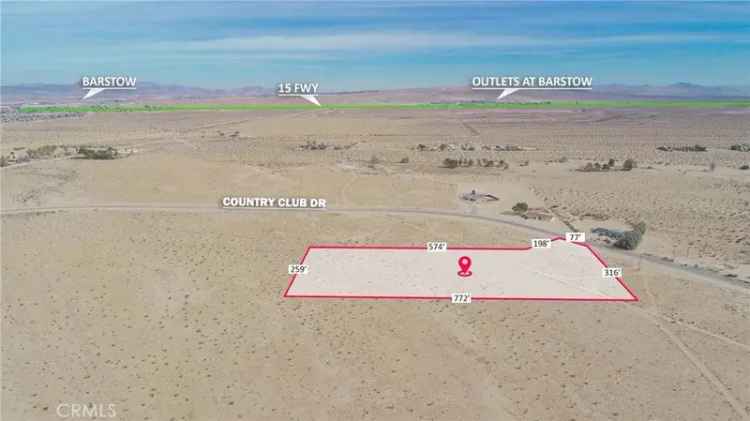 Land For Sale in Barstow, California