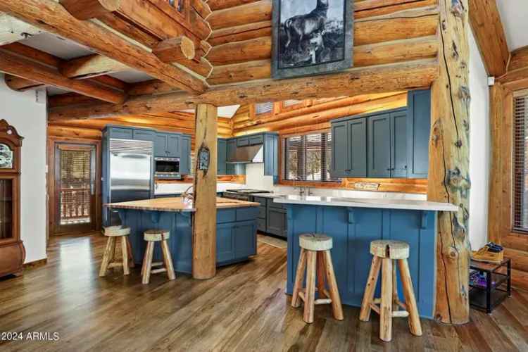 Luxury log cabin mountain home for sale in Chaparral Pines