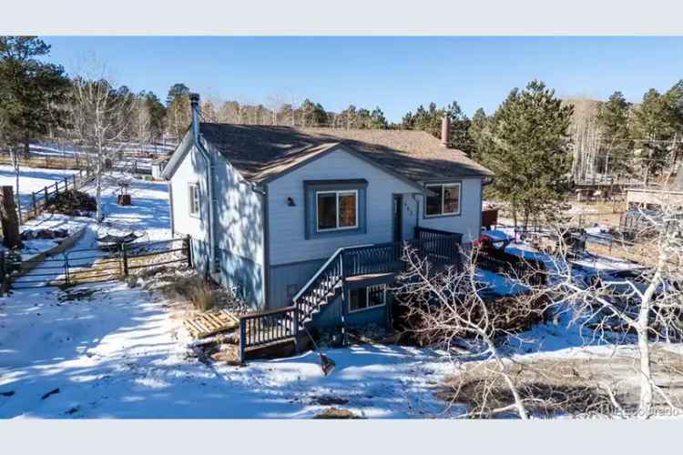 Buy House in Bailey Colorado with Mountain Views and Spacious Yard