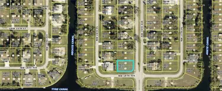 Land For Sale in 1818, Northwest 28th Avenue, Cape Coral, Florida