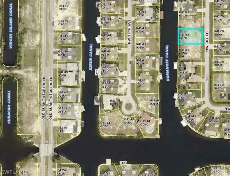 Land For Sale in 420, Northwest 38th Place, Cape Coral, Florida