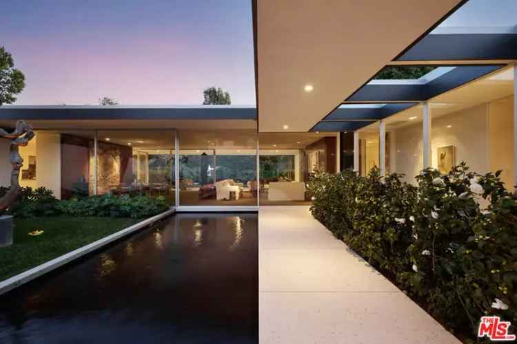 Buy Mid-Century Modern Home in Serene Landscape with Private Courtyard