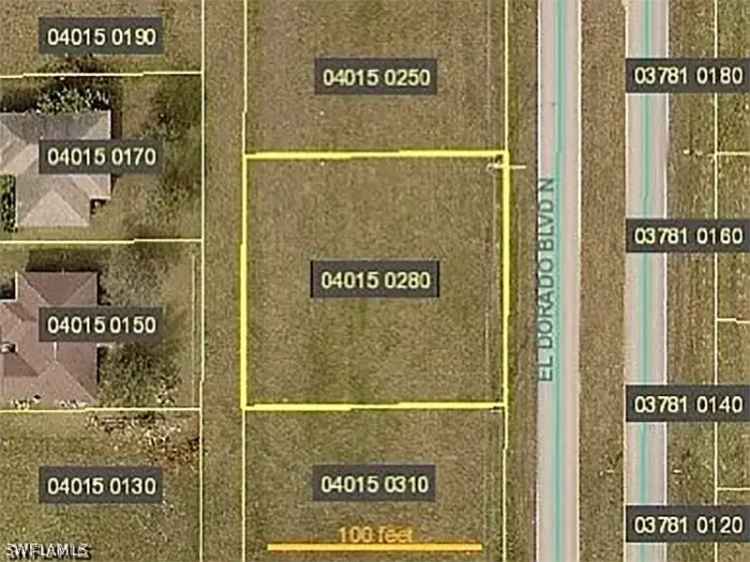 Land For Sale in 716, El Dorado Boulevard North, Cape Coral, Florida