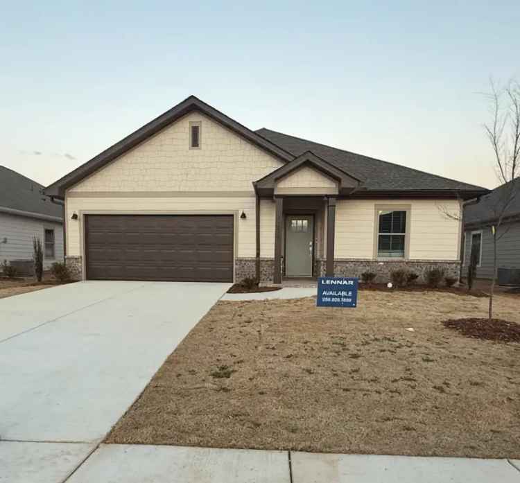 Rent New 4 Bedroom Home in Craft Springs Subdivision with Patio