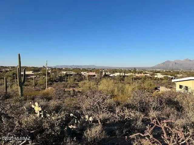 Developable land for sale with valley views in Tucson