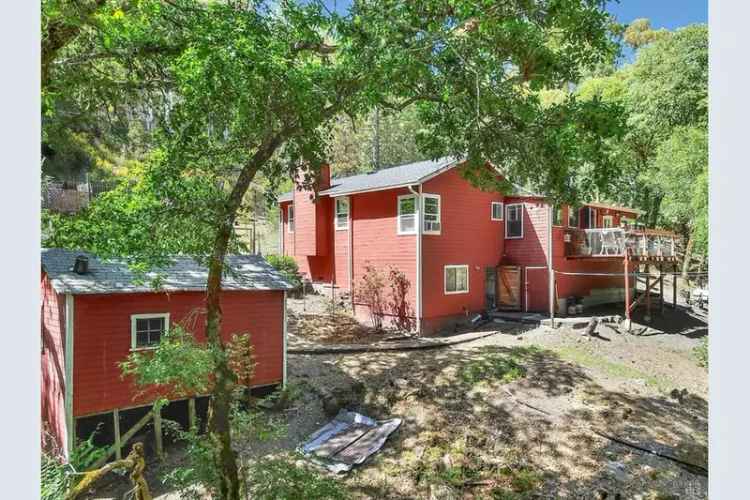 Farmhouse for Sale in Sonoma County with 19 Acres and Stunning Views