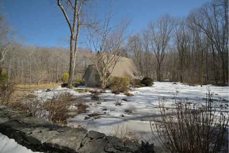 Rent charming A-frame property with pond located near Aspetuck River