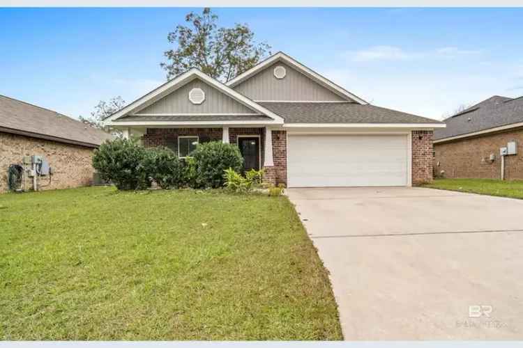 Buy Brick Home in Foley Neighborhood with 3 Bedrooms and Spacious Living Area