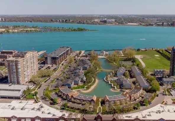 Rent Condo in Harbortown Great Lakes Tower with River Views and Amenities