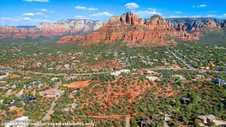 Buy Land in Sedona with Red Rock Vistas and City Water Access