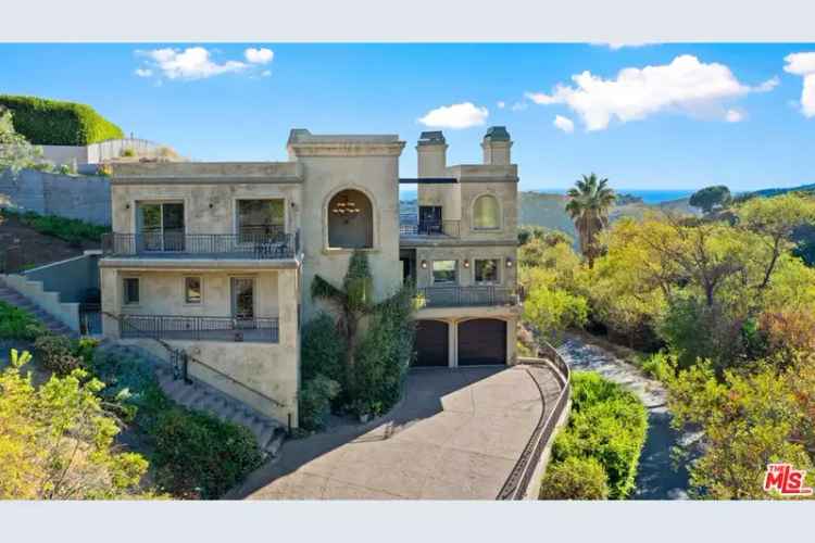 Buy Mediterranean Style Home in Malibu with Luxury Features and Ocean Views