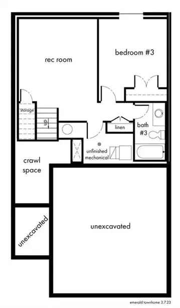 Townhouse for Rent in Osage Subdivision with Spacious 3 Bedrooms and Modern Kitchen