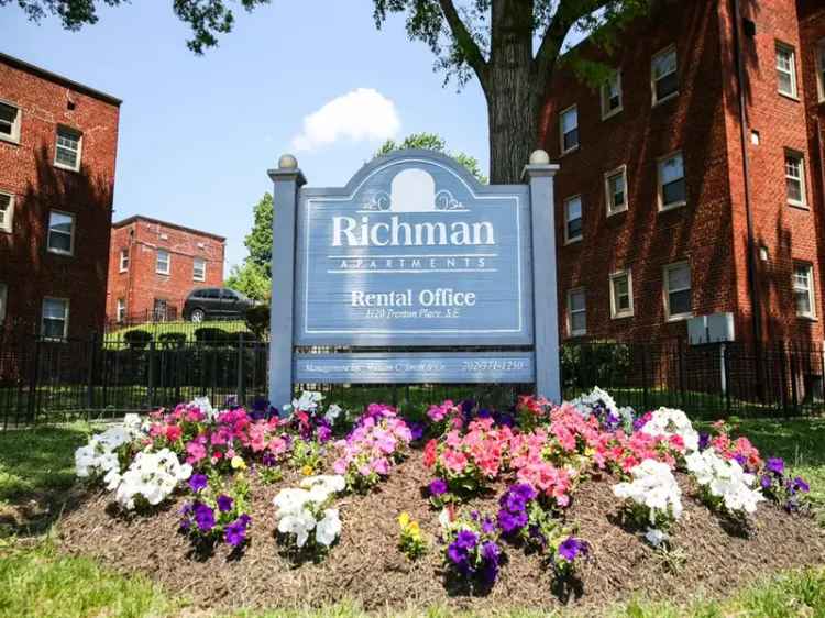 Rent Richman Apartments 1-3 Bedroom Units in Congress Heights