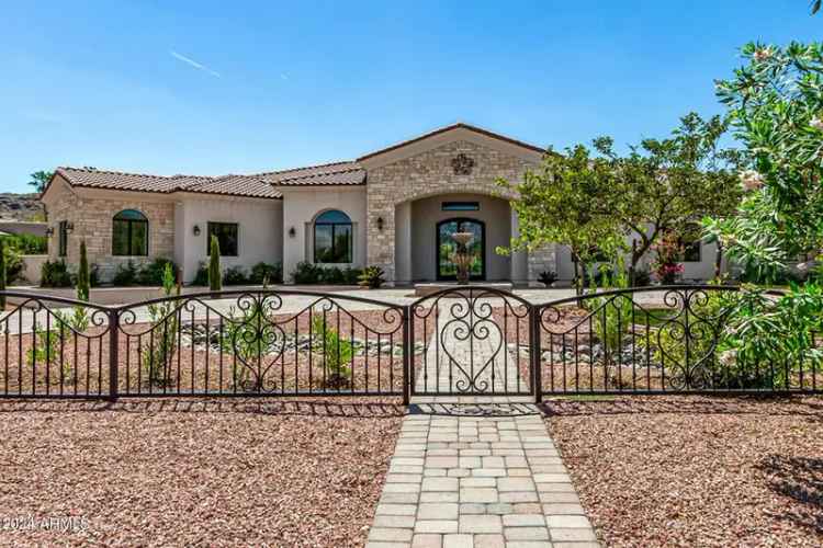 Buy Mediterranean Style Home in Paradise Valley with Pool and Office