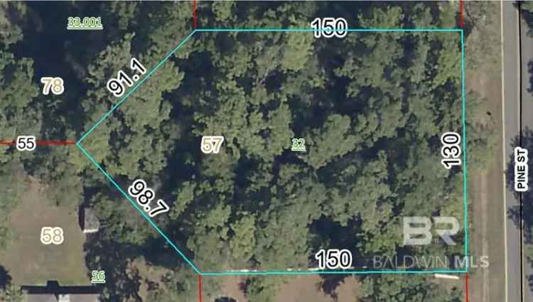 Buy Land in Daphne with Beautiful Wooded Lot Near Joe Louis Patrick Park