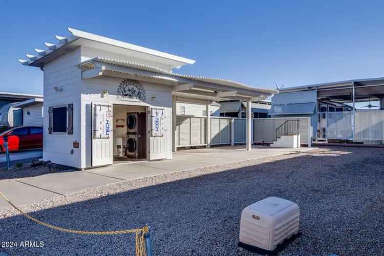 Sell Happy Trails RV Lot with Casita and Covered Outdoor Living Space