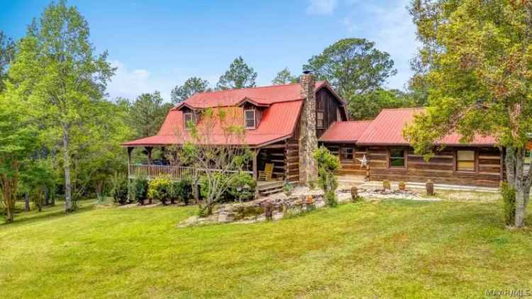 Rural Buy Log Home Location with Pond and Barn Amenities