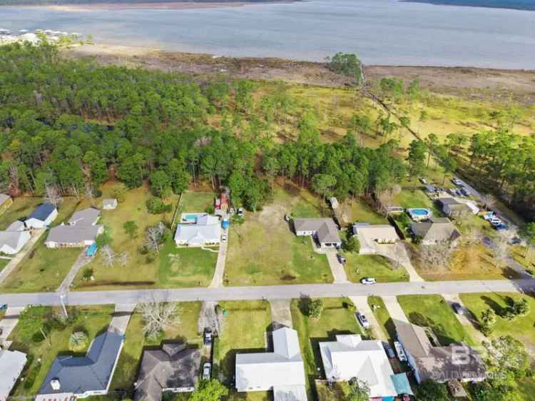 Build a home on large lot in Orange Beach with water views