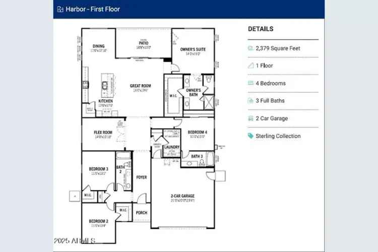 New construction home for sale in Queen Creek with 4 bedrooms and amenities