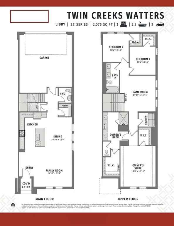 Buy Townhome in Twin Creeks Watters with Gourmet Kitchen and Spacious Layout