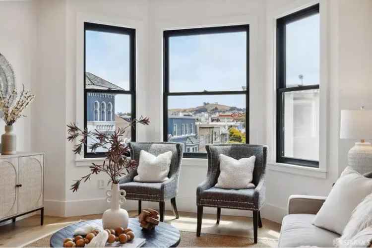 Rent Elegant Top Floor TIC Edwardian Flat in Mission Dolores with Modern Features