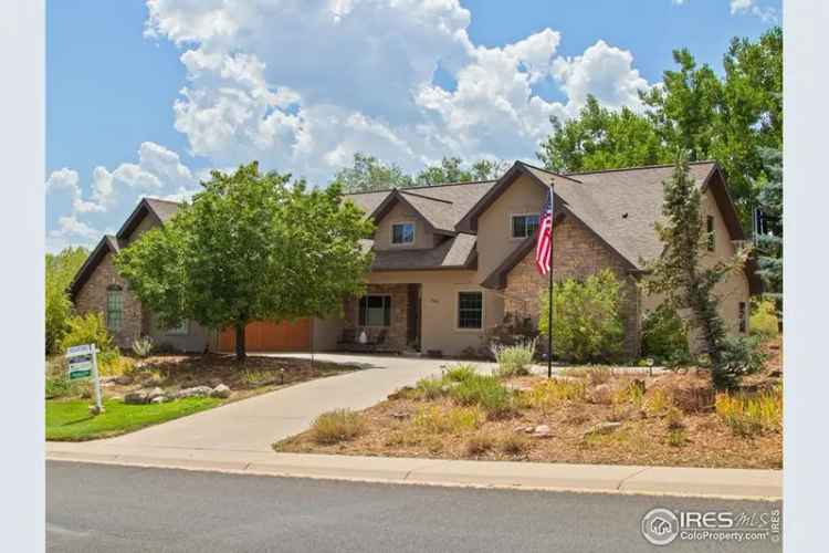 Luxury mountain home for sale in Lyons Colorado with stunning features