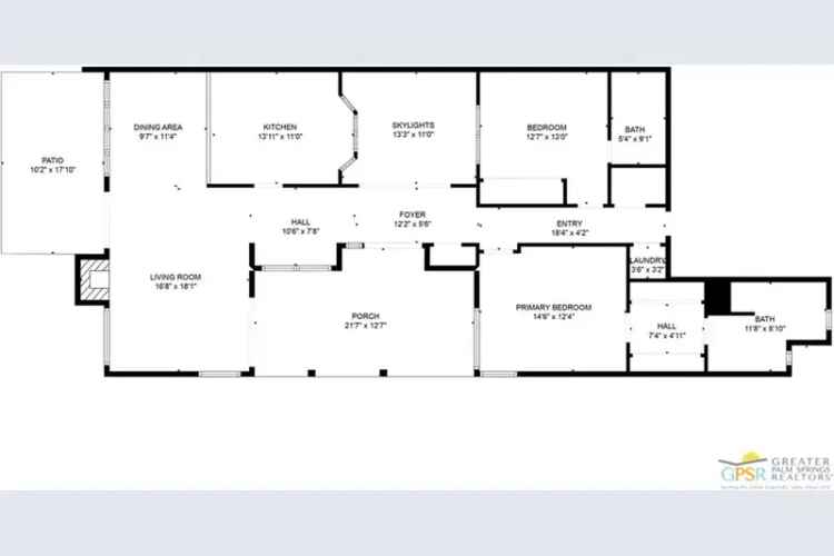 Buy Courtyard Style End Unit in Palm Desert with 2 Bedrooms and Community Pools