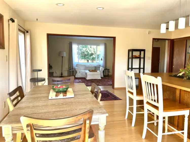 Rent Single Level Furnished Home in Bennett Valley with Organic Garden