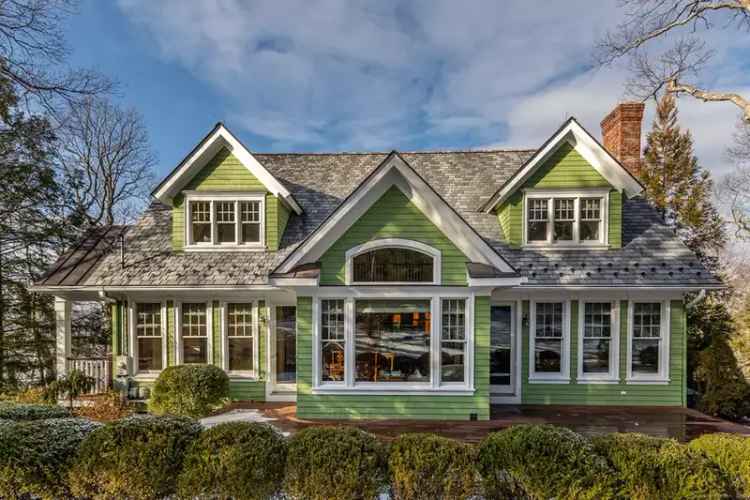 Craftsman style home for sale in Candlewood Lake Estates with lake views