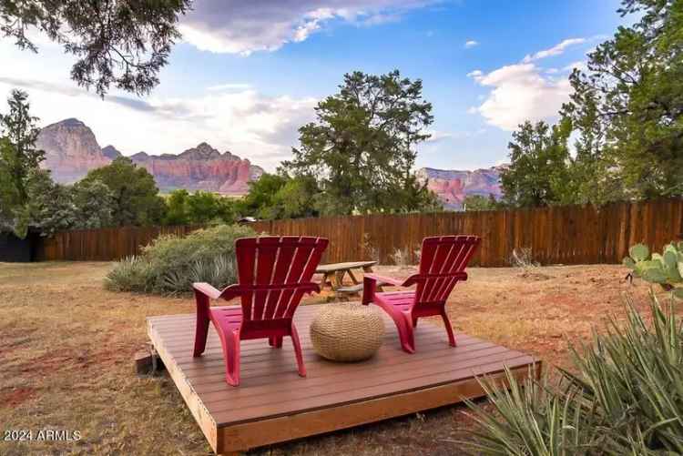 Buy Historic Cowboy Bunkhouse in Sedona with Stunning Mountain Views