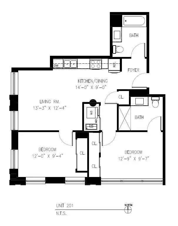 Rent 2 Bedroom 2 Bathroom Apartment Below Market Rate at 2150 W Lawrence