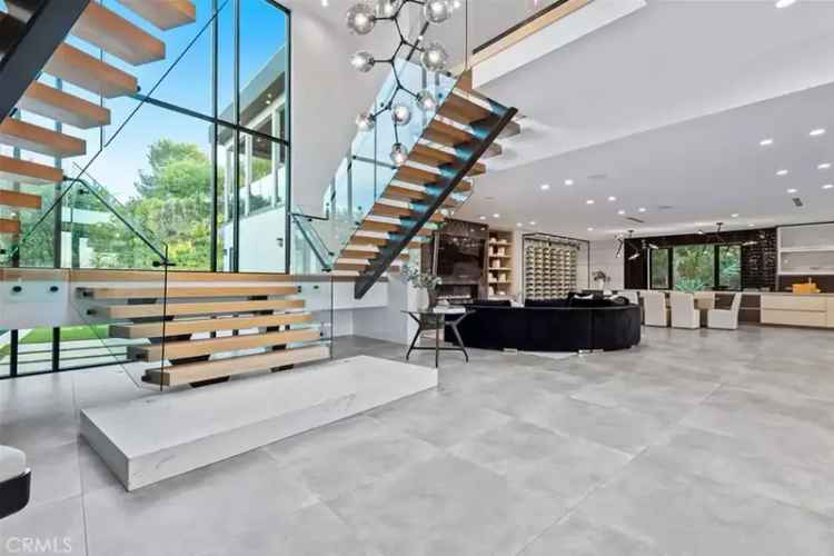 Buy Contemporary Masterpiece House in Encino Hills with City Light Views