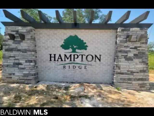 Owner Financing Available Buy Lot in Hampton Ridge Mobile County