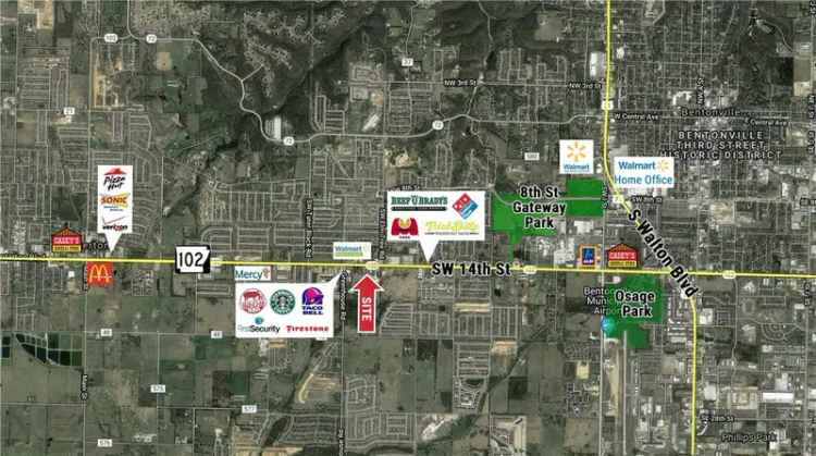 Land For Sale in 3308, Southwest 14th Street, Bentonville, Arkansas