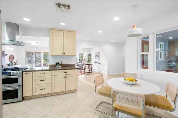 Buy single story house in Malibu Canyon with mountain views and patio