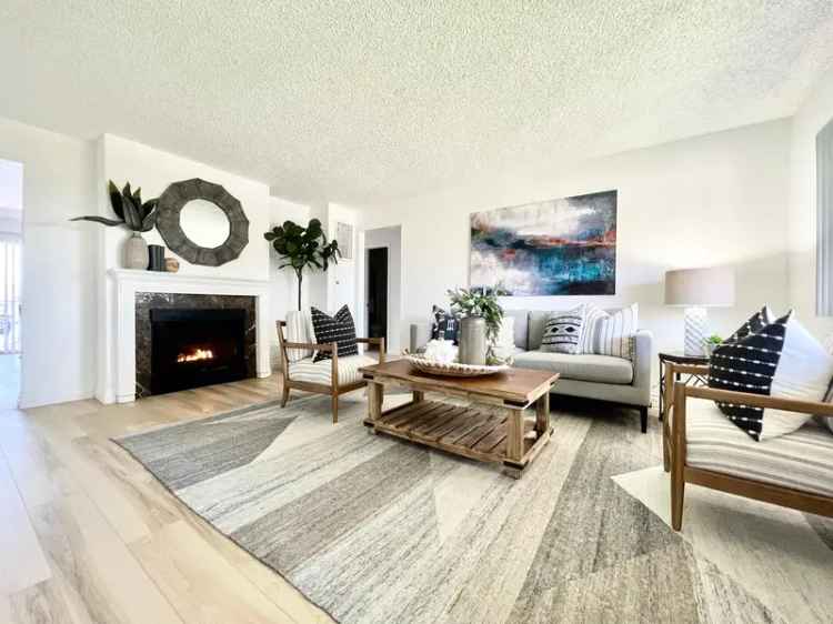 Rent Apartment in Anaheim with Lush Gardens and Cozy Fireplace