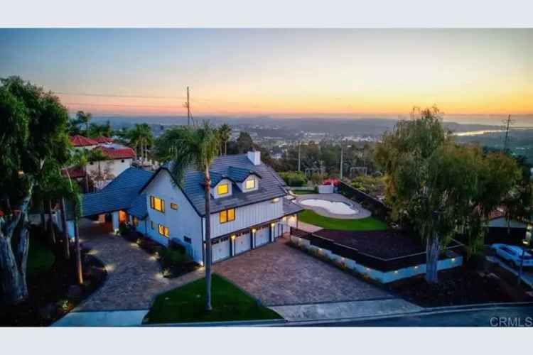 Buy modern farmhouse in Carlsbad with luxury features and ocean views