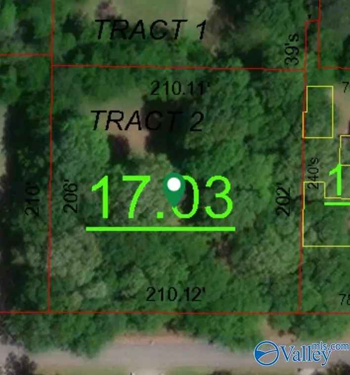 Build Lot for Sale in Decatur with Trees and Driveway Culvert