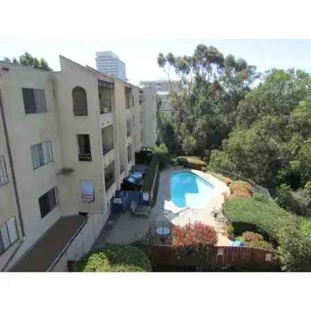 Rent Apartments in Hillcrest with Pool View and Natural Light