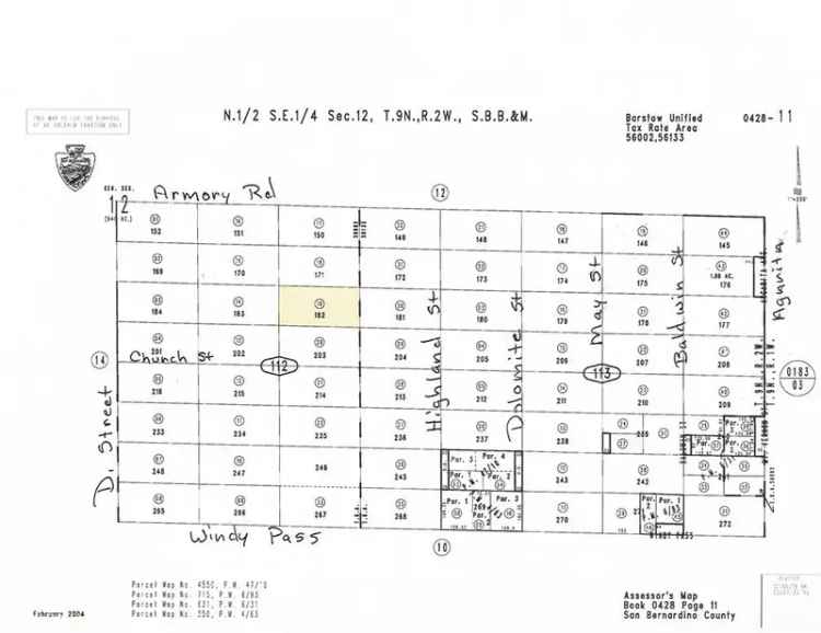 Land For Sale in Barstow, California