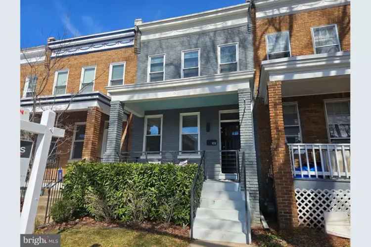 Buy Gorgeous Row Home in DC with 3 Bedrooms and Backyard Features