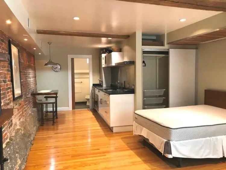 Furnished studio rental in Beacon Hill with modern amenities