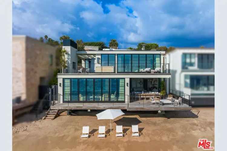 Buy Beachfront Contemporary Residence in Malibu with Ocean Views