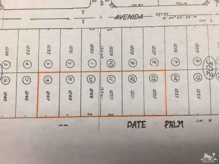 Land For Sale in Cathedral City, California